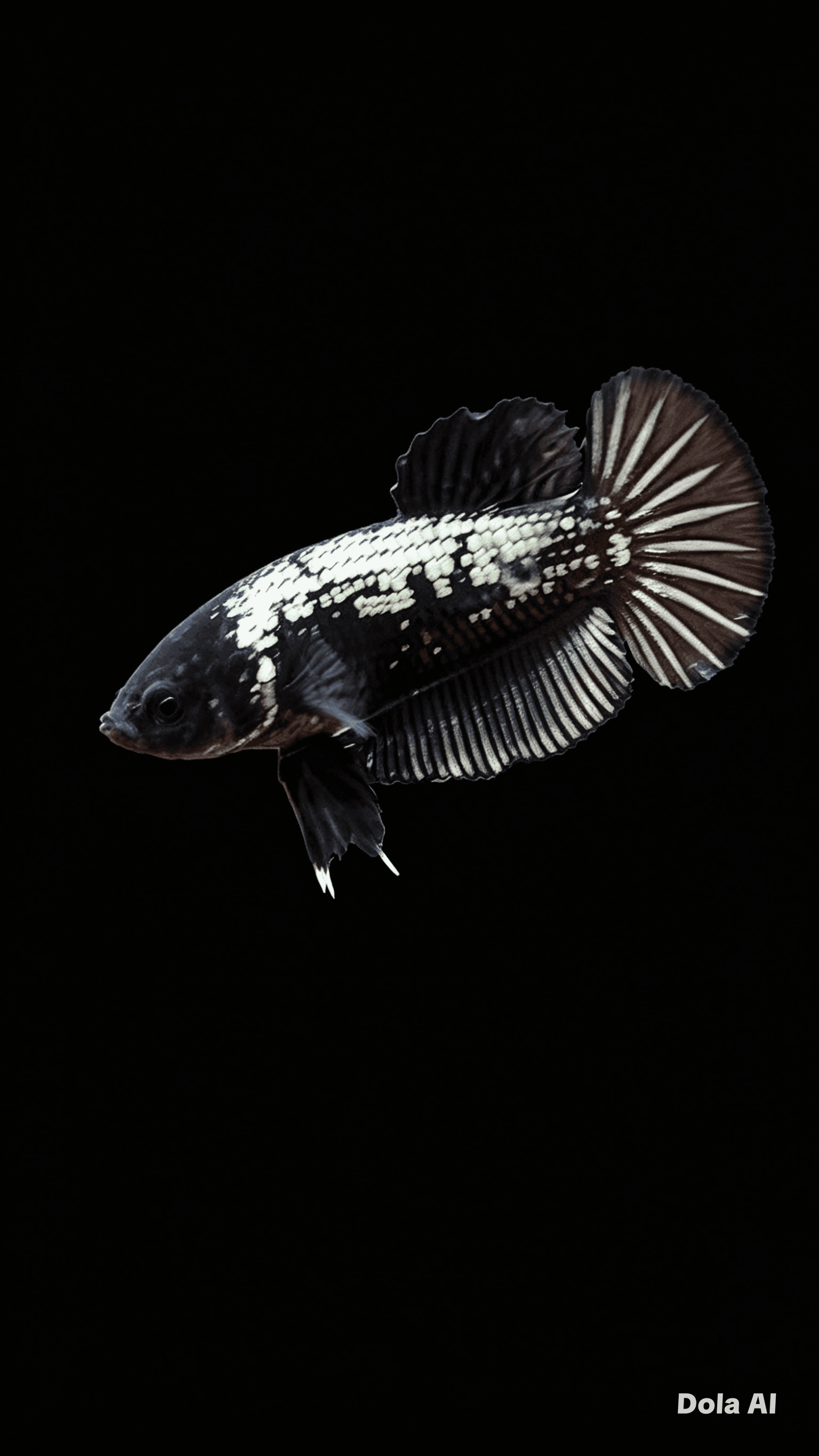 Betta plakat black samurai - Gambar 1